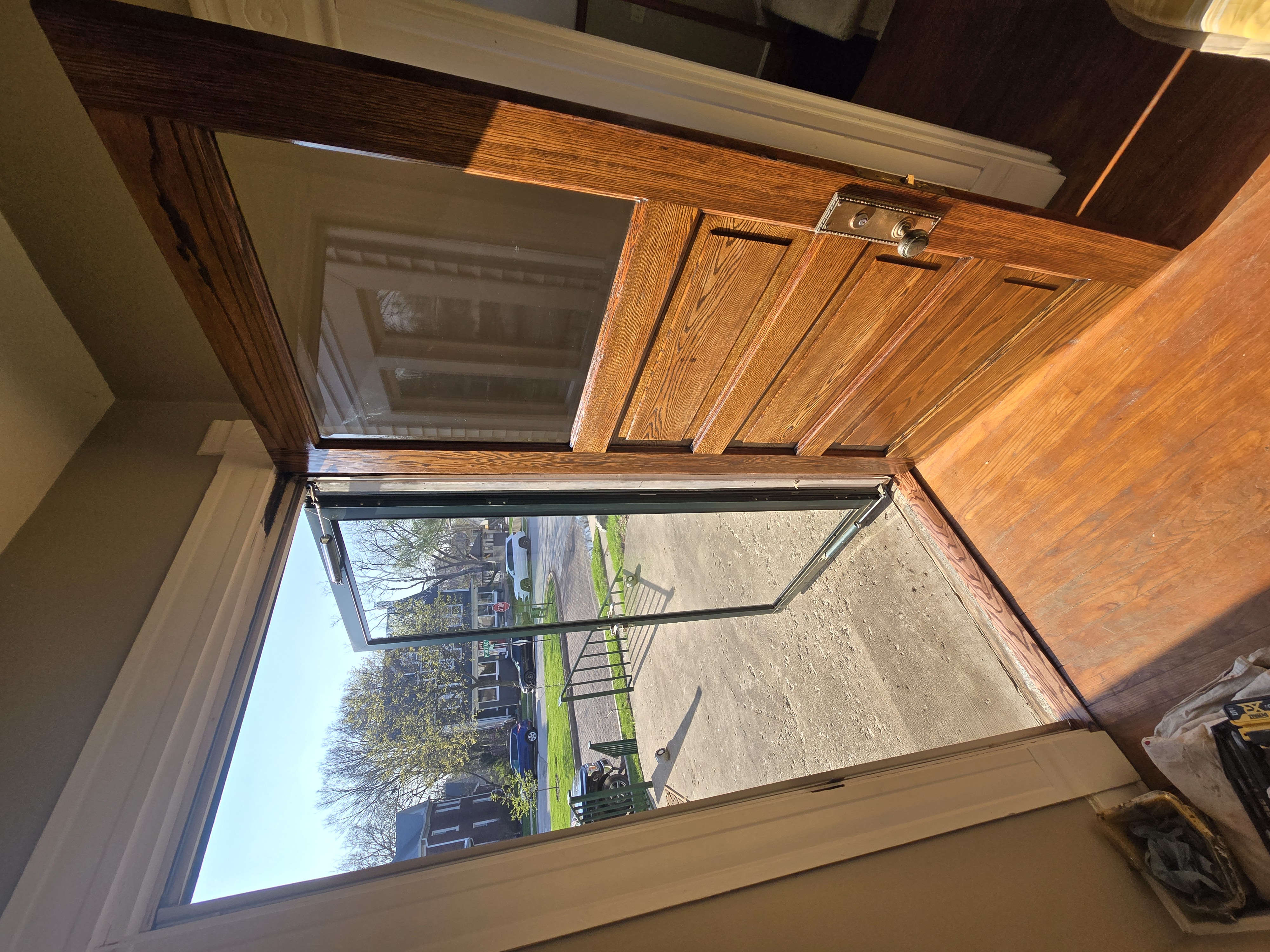 Ed and Sue Front Door Stain and Clear